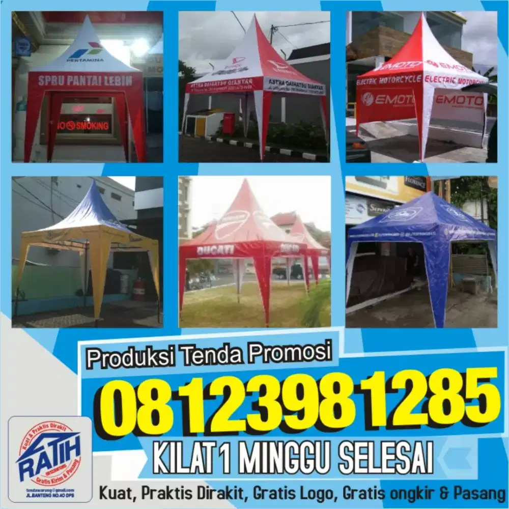 Bikin baru tenda promosi paling cepat