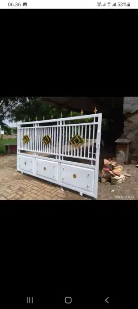 Pagar dorong modern/Minimalis