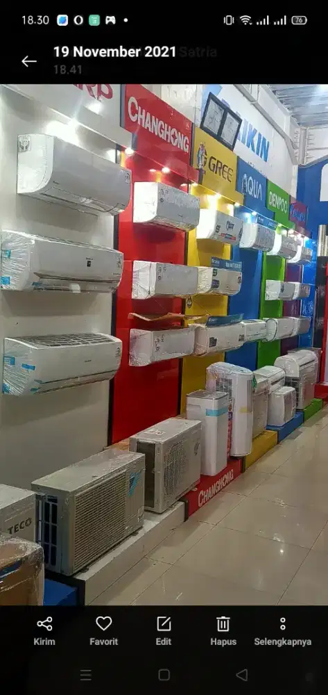 Jual AC baru dan second bergaransi