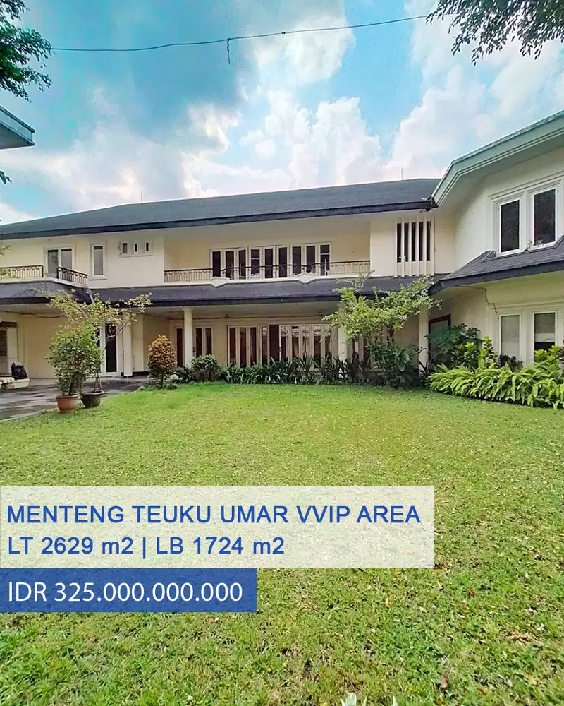 Rumah Mewah Area Vvip Dijual Di Jl Teuku Umar Menteng Jakarta Pusat