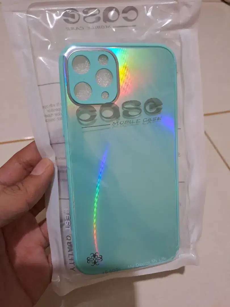 Case biru tosca iphone 11 pro Keren