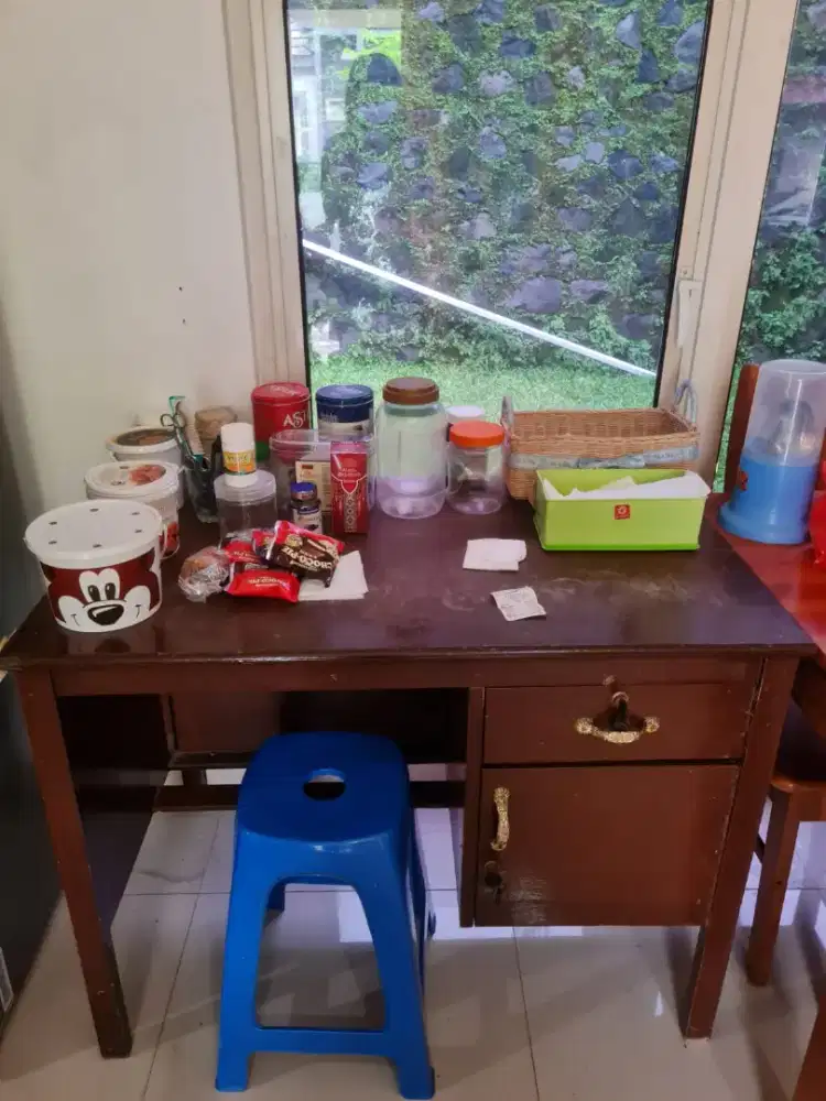 jual meja kayu kondisi baik