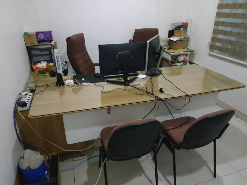 Furniture Meja direktur manager kantor letter L