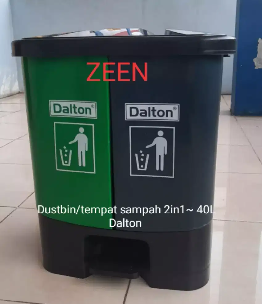 KOTAK SAMPAH TEMPAT SAMPAH DUSTBIN kapasitas 30L - 120L DALTON