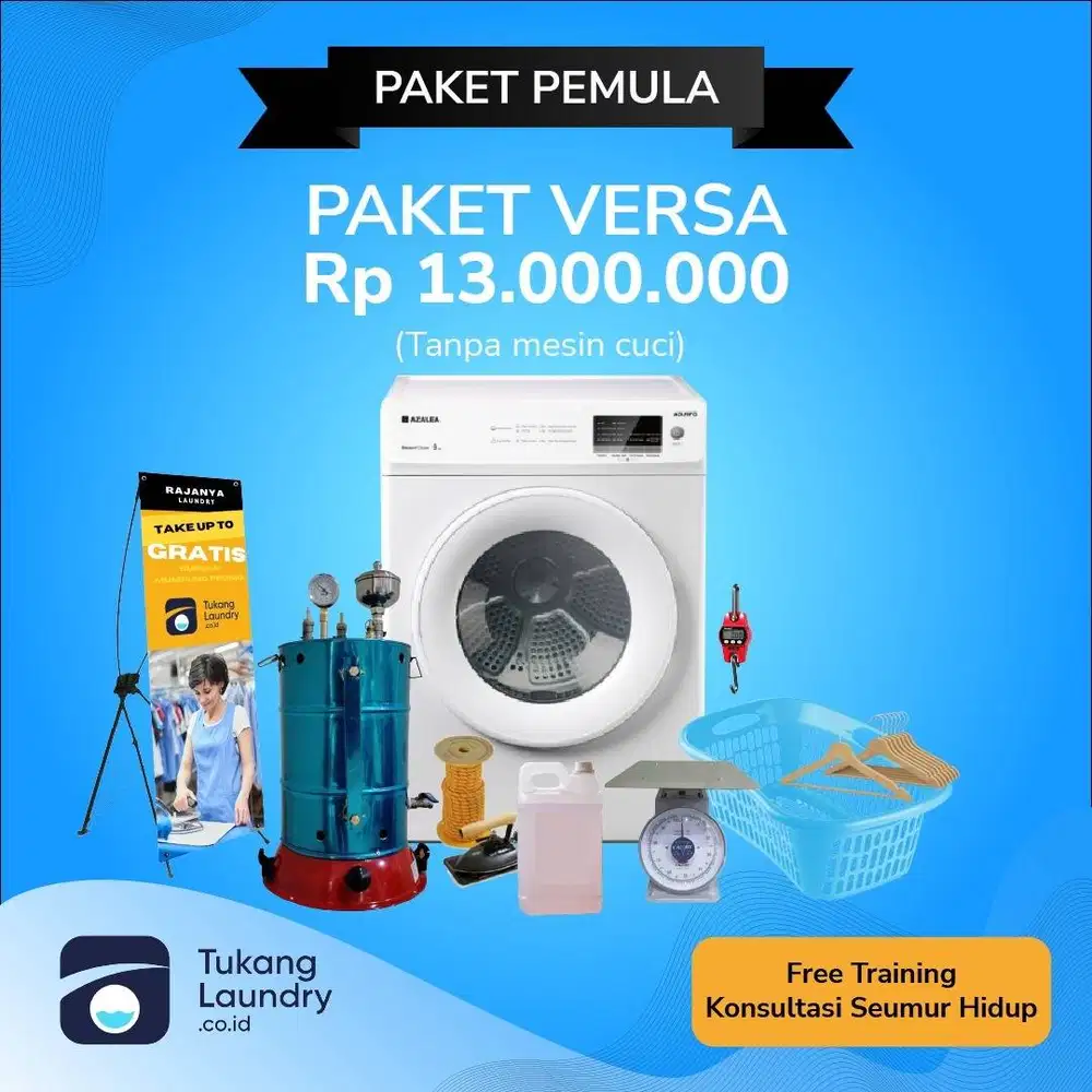 Paket Usaha Laundry PAKET VERSA Khusus Pemula Siap Profit
