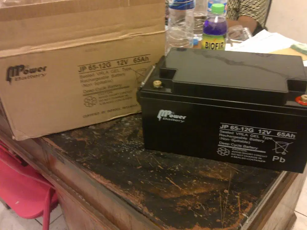 Baterai Deep Cycle VRLA merk MPower 12V-65ah, 100ah, 120ah