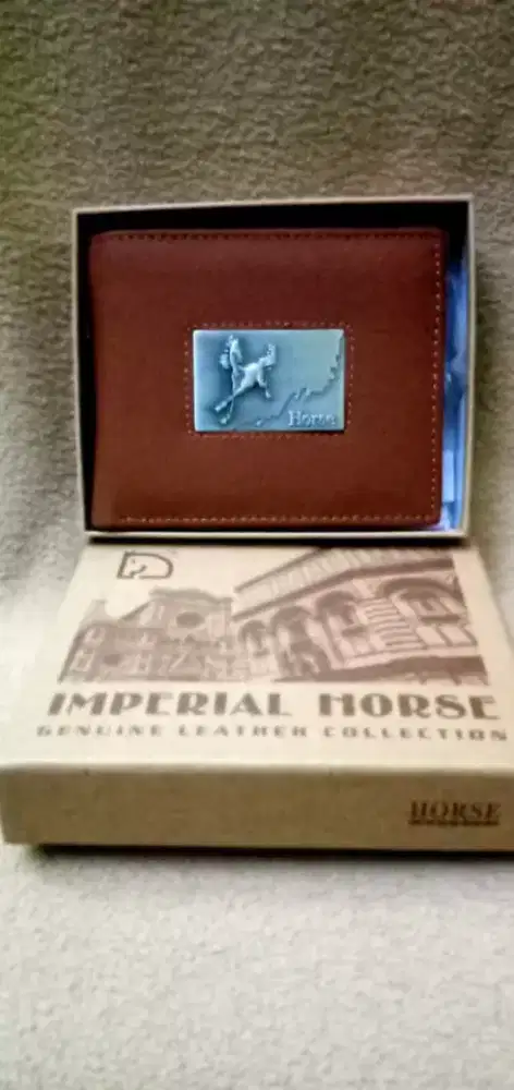 Dompet kulit asli pria wanita special edition branded Imperial horse
