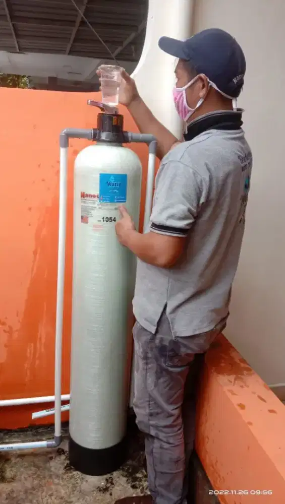 Alat filter saringan air pompa sumur bor tanah/ PDAM PAM kuning keruh