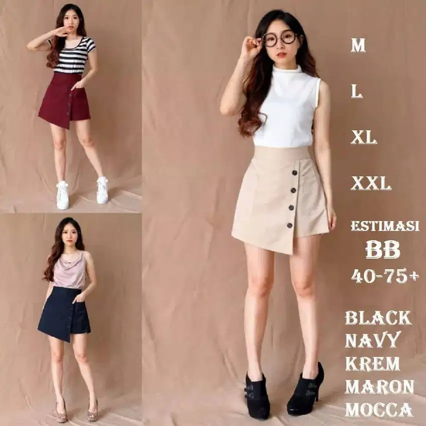 Korean mini skirt / rok celana / Rok wanita