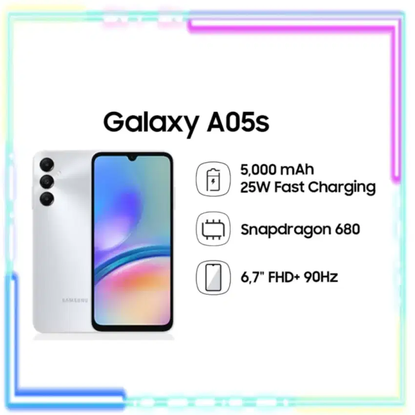 PROMO Samsung A05s 6/128 BNIB grs resmi SEIN 1th cod Bdg kota Free Ong