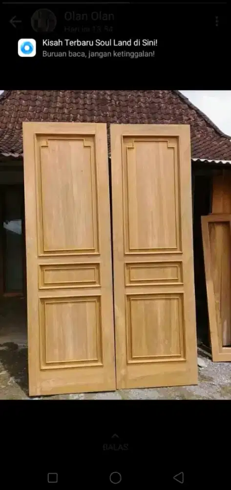 Pintu dan kusen jati
