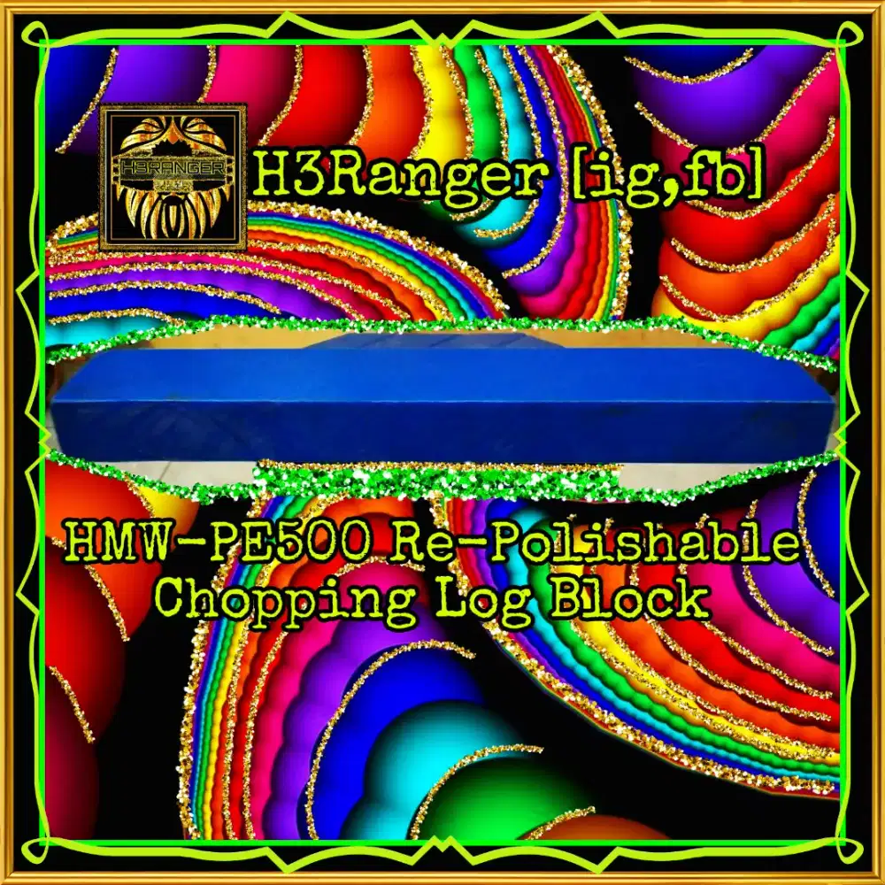 Talenan Tebal HMW PE 500 Chopping Board Block 5*10*55cm H3Ranger