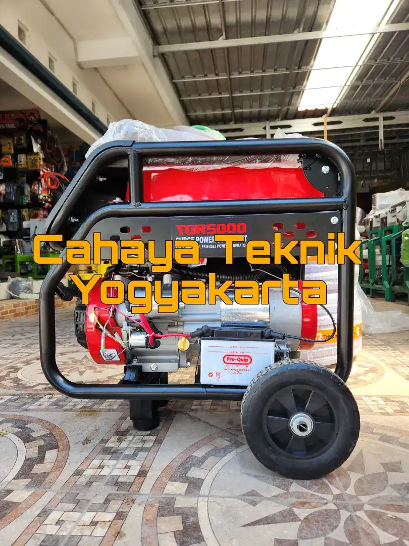 Mesin genset tiger 5000ce 3000wat tiger proquib doble starter avr