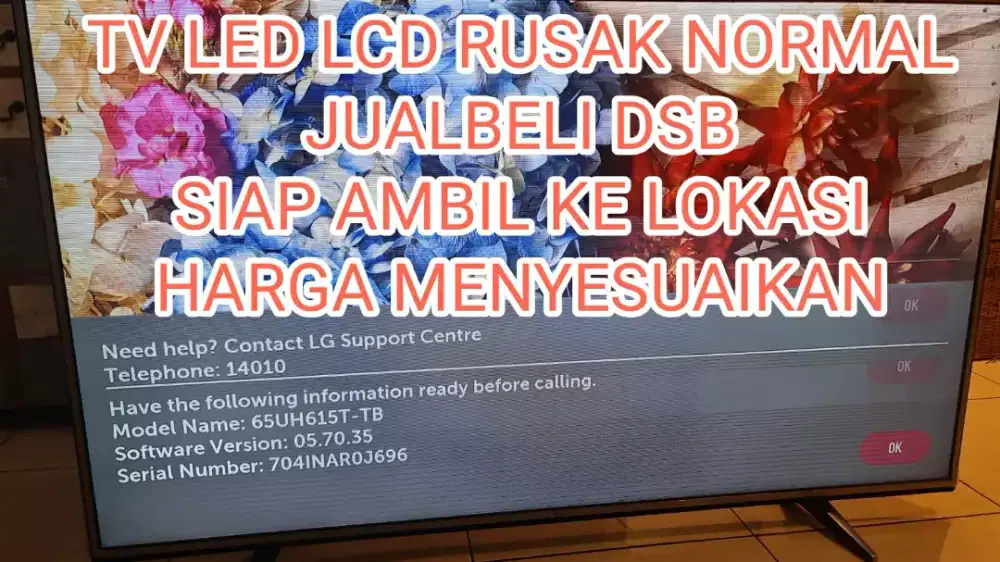 Terima tv led lcd jual beli dsb