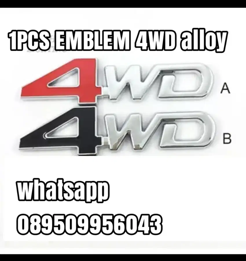 1x EMBLEm 4WD alloy new