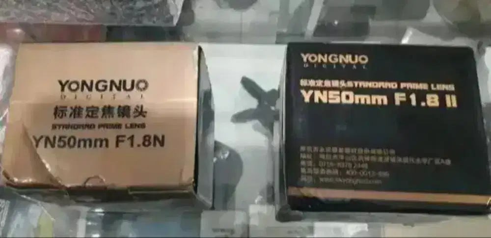Aneka Lensa Fix Yongnuo Canon Nikon YN 50mm I / Mark II