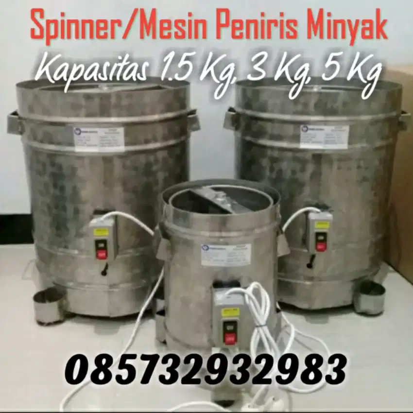 Mesin Peniris (Pengering) Minyak 3 Kg &amp; Alat Spinner Minyak