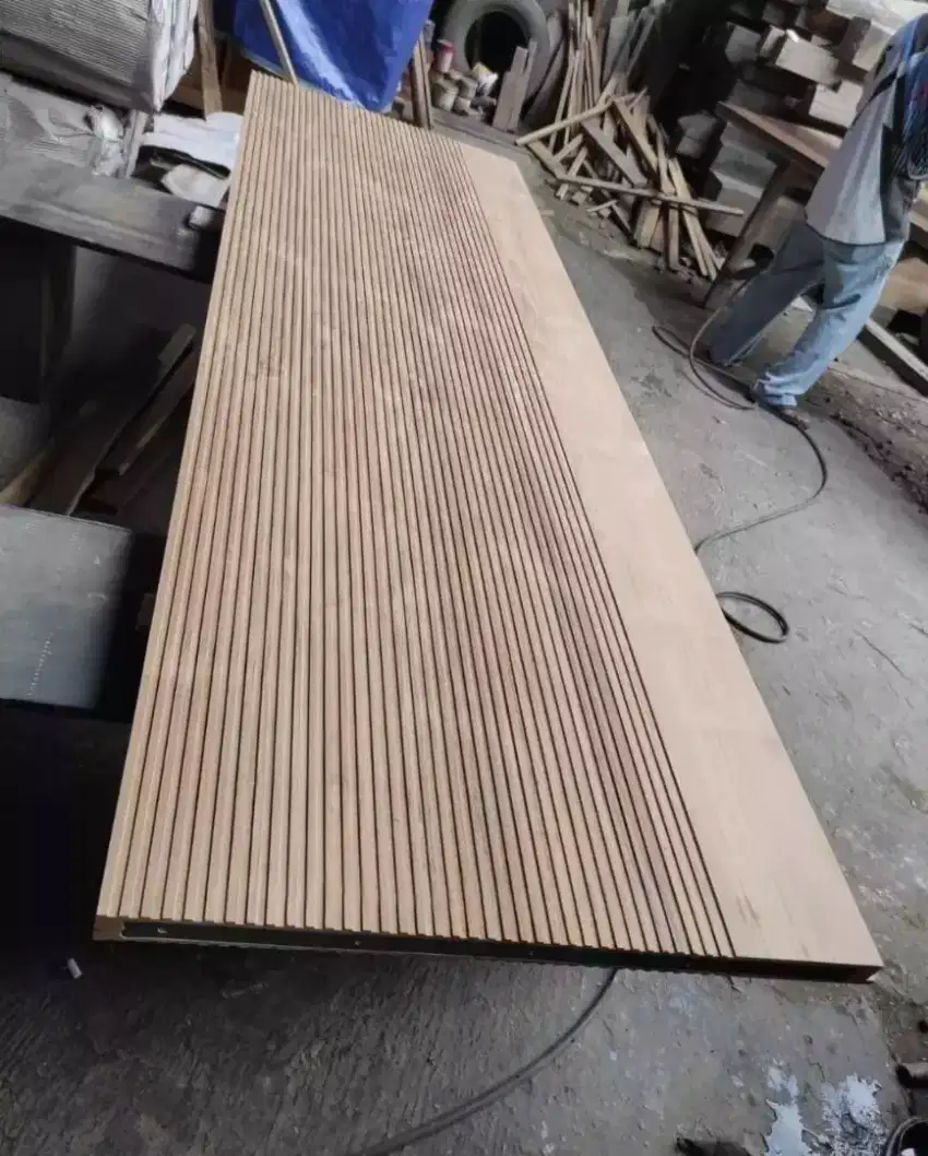 Pintu kusen minimalis bahan kayu solid