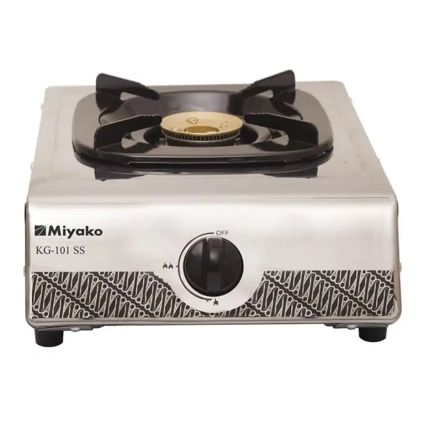 Kompor Gas 1 Tungku Stainless Miyako KG101SS Gas Stove Murah Garansi