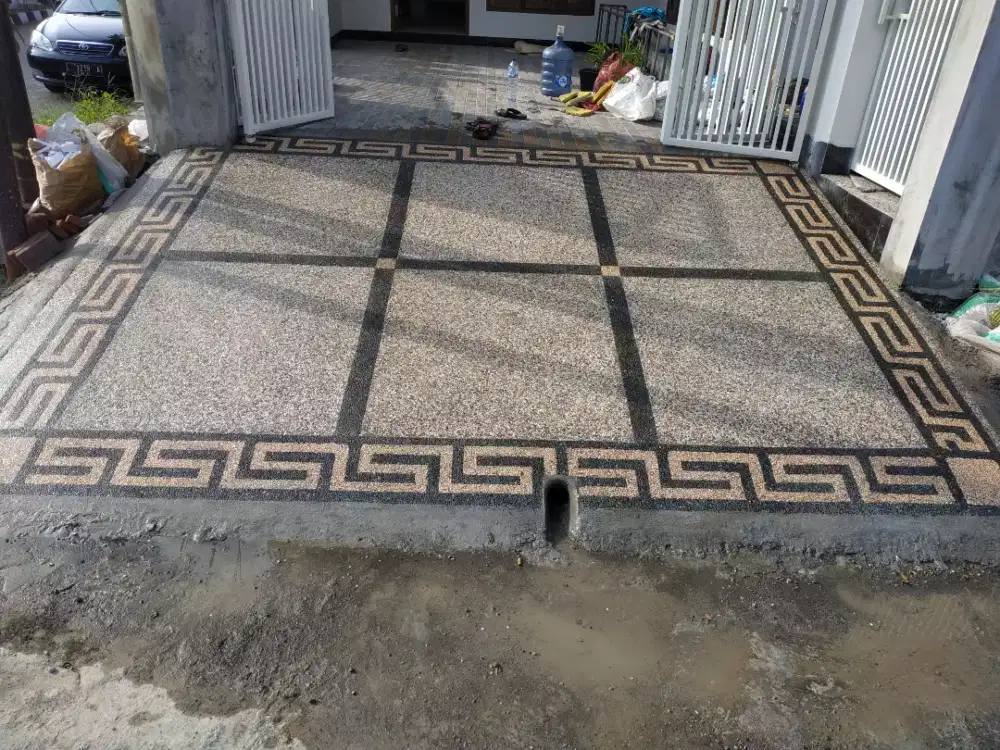 Tukang taman ampyangan batu sikat kolam Surabaya, Sidoarjo, Gresik