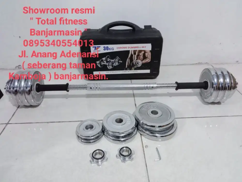 Barbel Besi Satu Set 30 kg