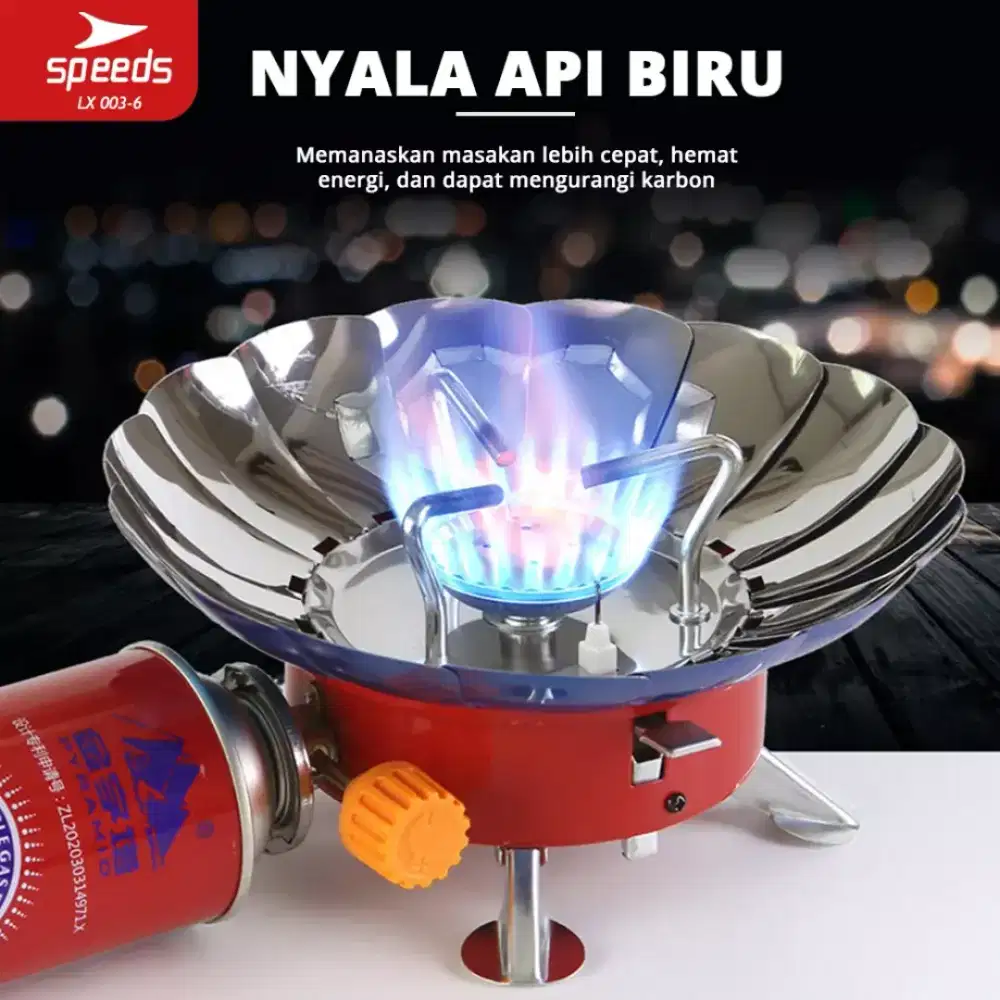 SPEEDS KOMPOR CAMPING WINDPROOF BURNER + FREE TAS