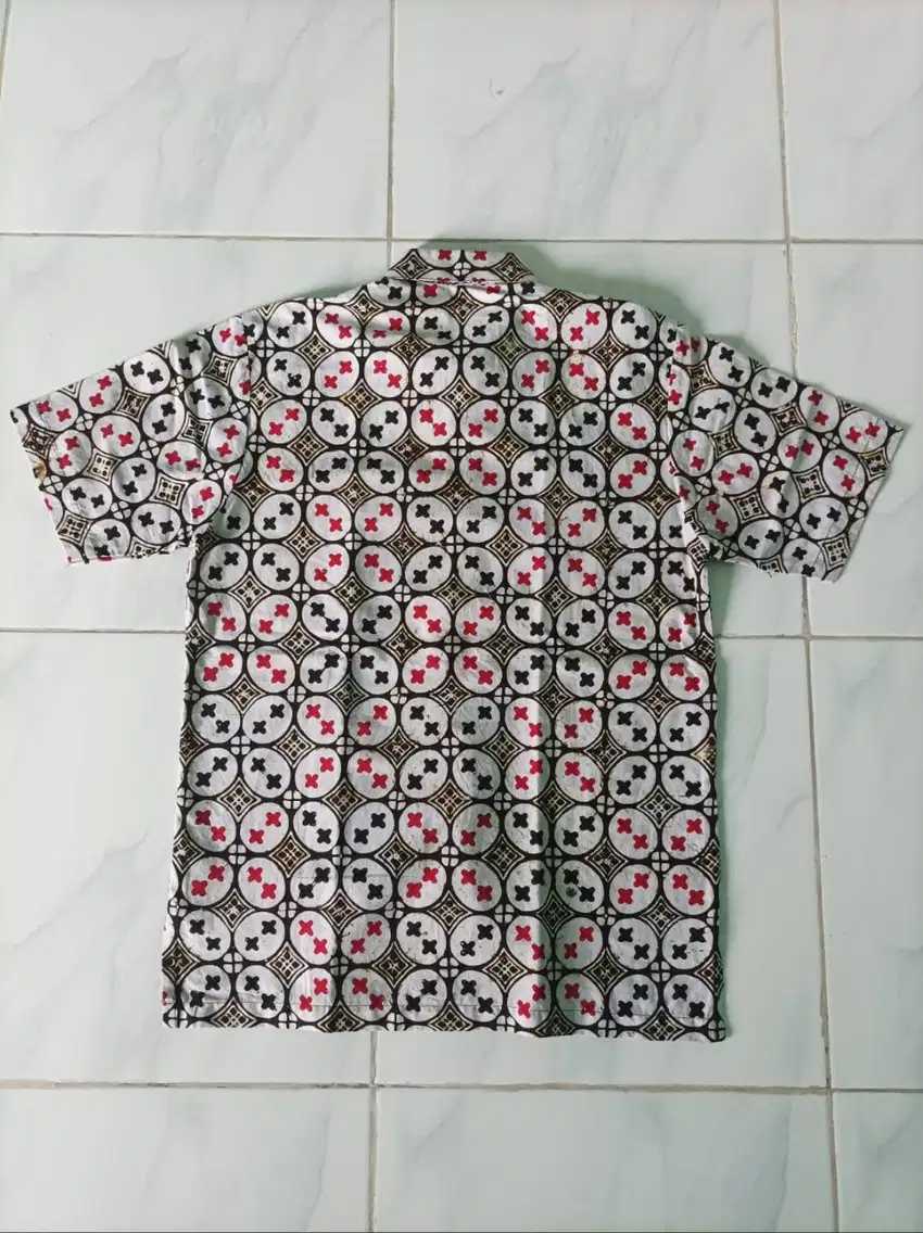 Kemeja Batik Pria - Hitam Merah Coklat