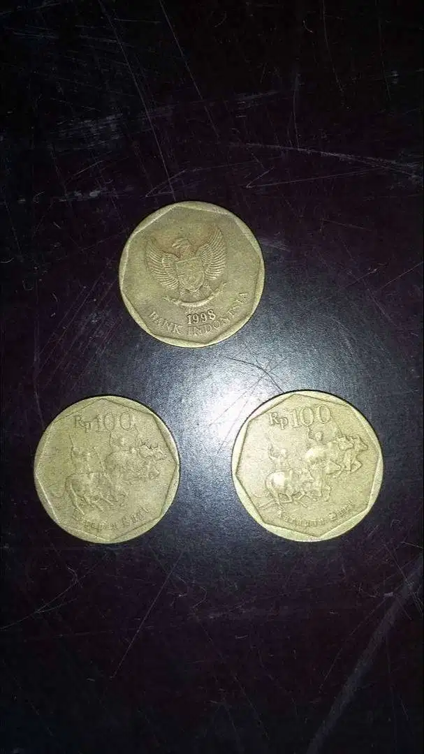 Uang Koin Rp 100 Lama thn 98 ed Karapan Sapi