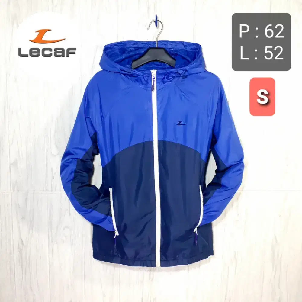 LECAF Two Tone Windbreaker Jaket Casual Outdoor Hiking Second Original