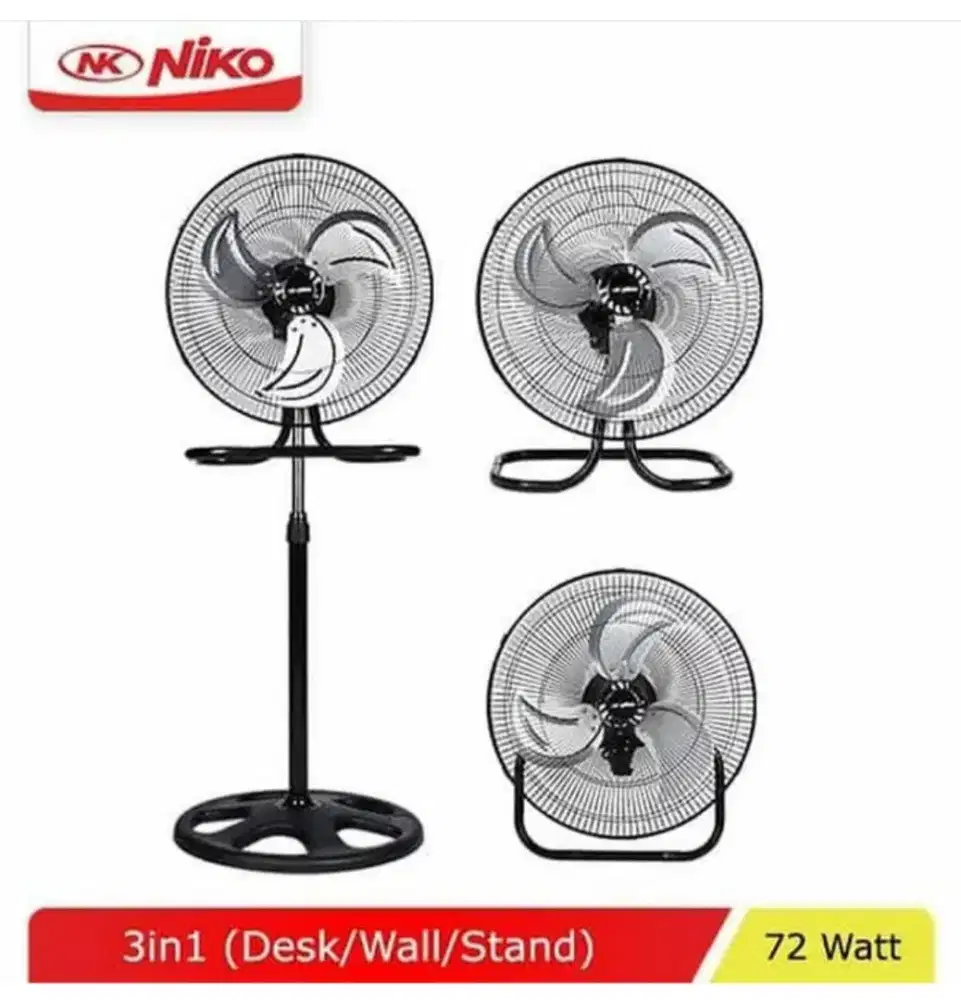 Kipas Angin 3 in 1 Baling 18 inch