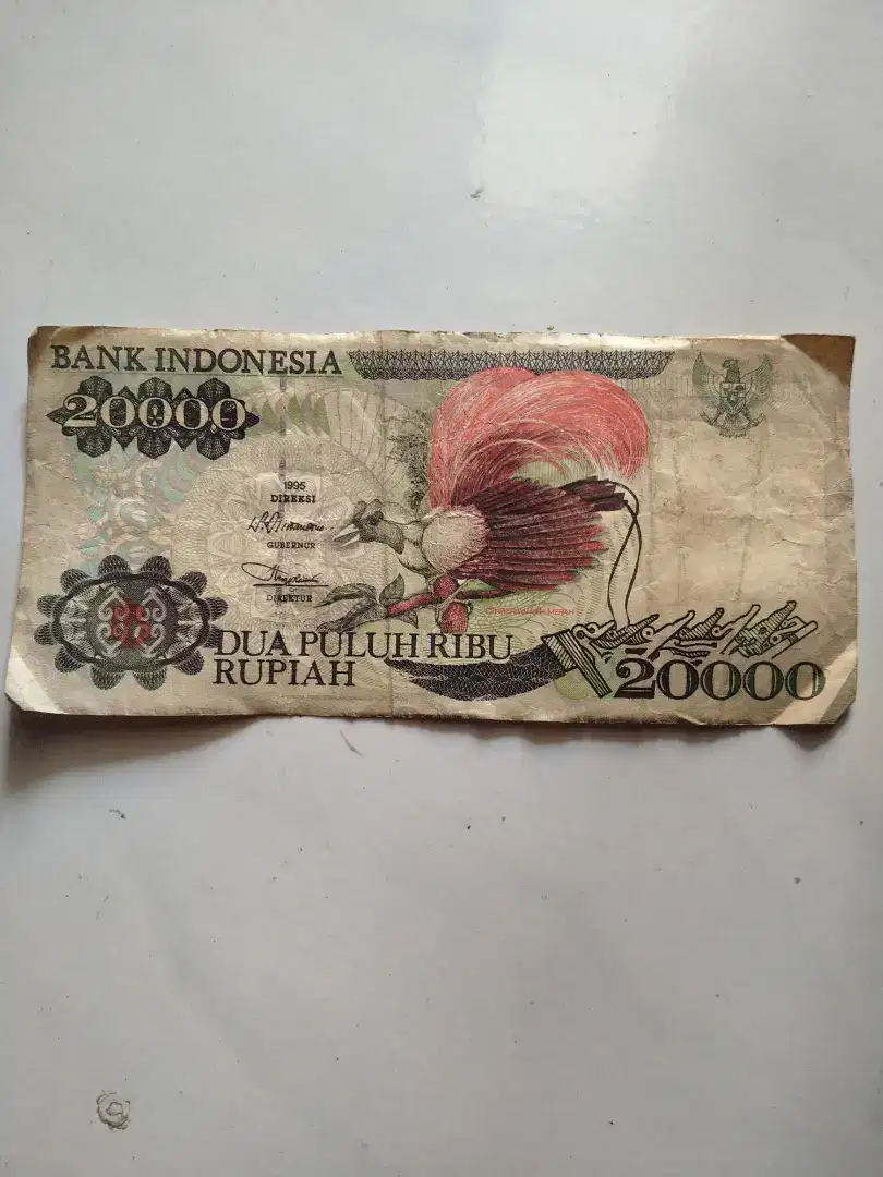 Uang Kertas Cendrawasih Rp. 20.000