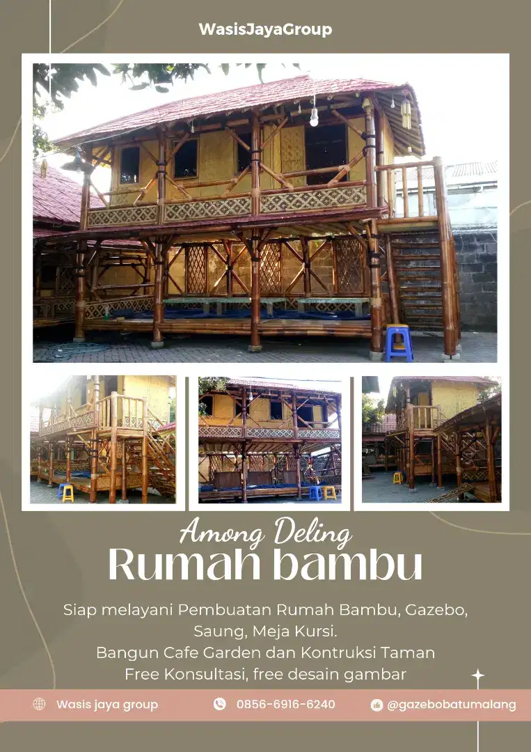 Rumah Bambu Minimalis