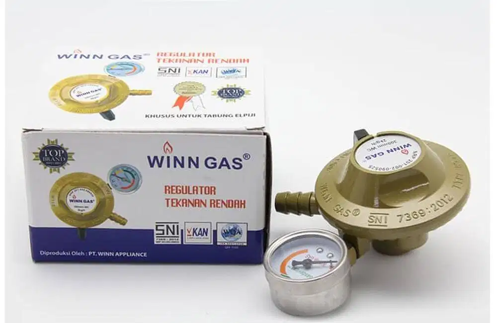 REGULATOR GAS / LPG WINN PLUS METER 118