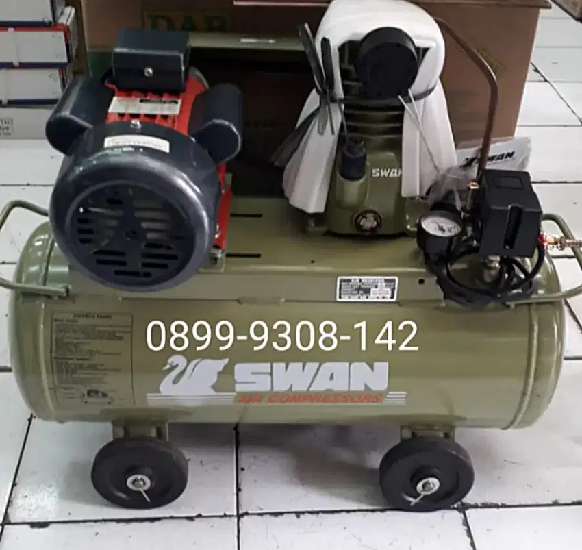 Kompresor Udara Merek Swan 1/4 HP + Dinamo Listrik