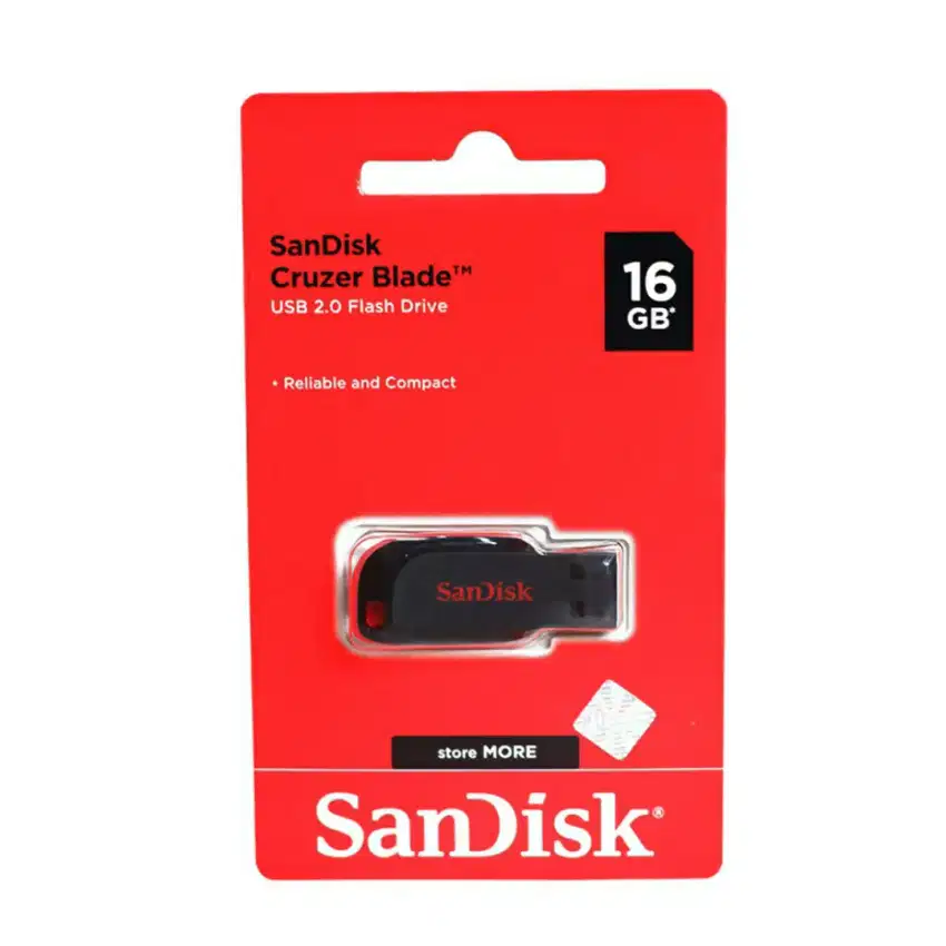 SanDisk FlashDisk Flash Disk Cruzer Blade CZ50 USB Drive 16GB 16 GB