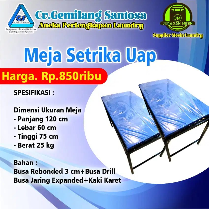 meja setrika uap boiler