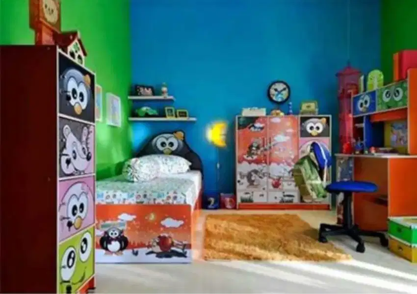 PAKET FURNITURE KAMAR ANAK COWOK/CEWEK ACTIV POKU