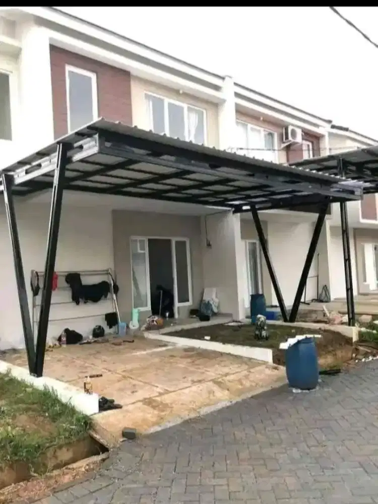 Kanopi baja ringan ( cat hitam )