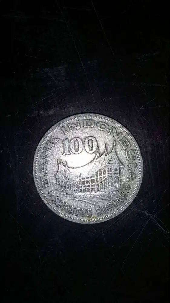 Uang Koin Rp 100 Kuno thn 78 ed Rumah Gadang