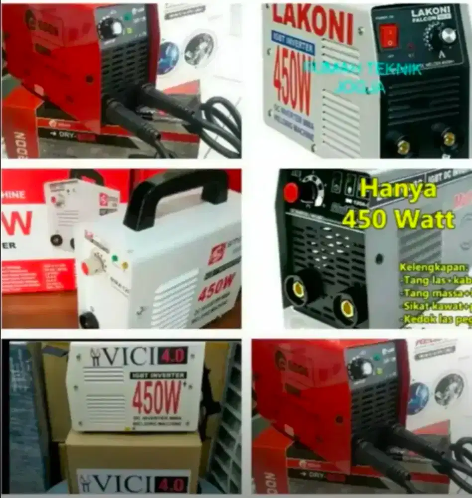 (RUMAH TEKNIK JOGJA)Las listrik inverter berbagai merk dan ukuran ada