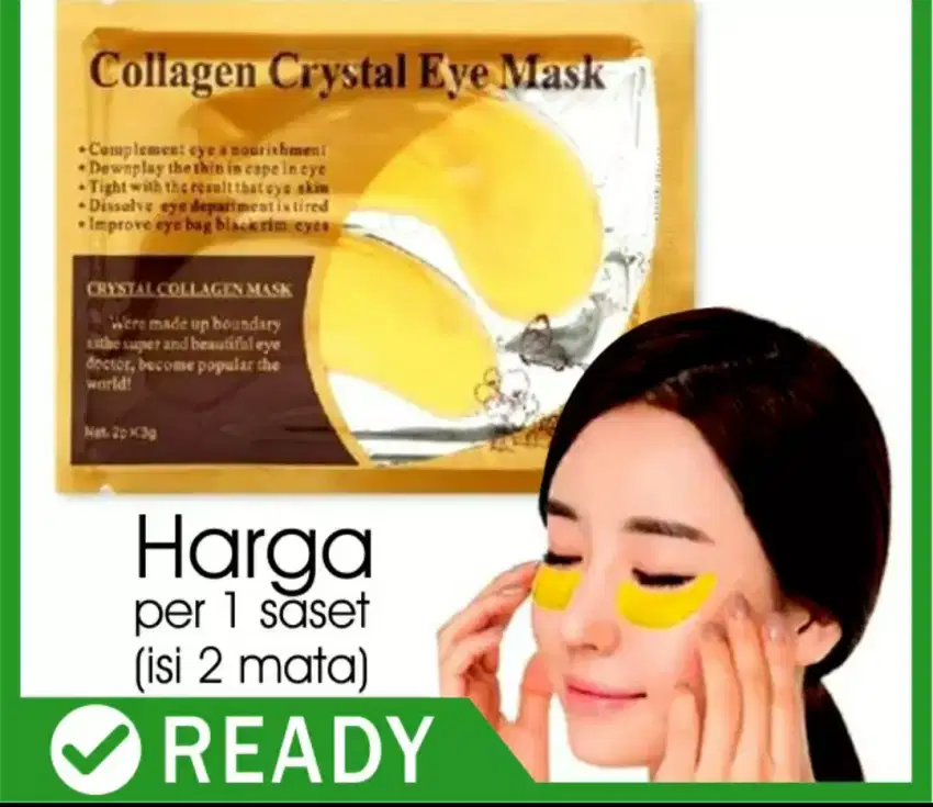 Masker mata crystal colagen gold eye mask original