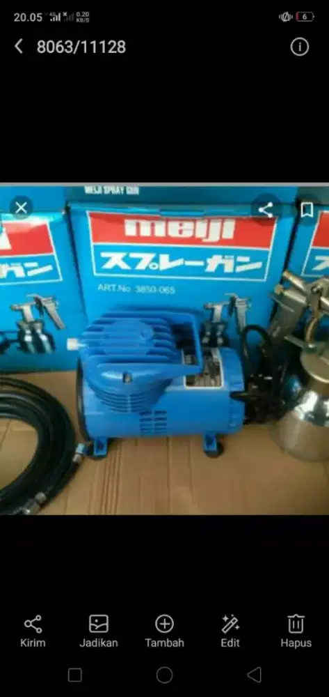 (Rumah Teknik Jogja)mini kompresor Meiji, 1set