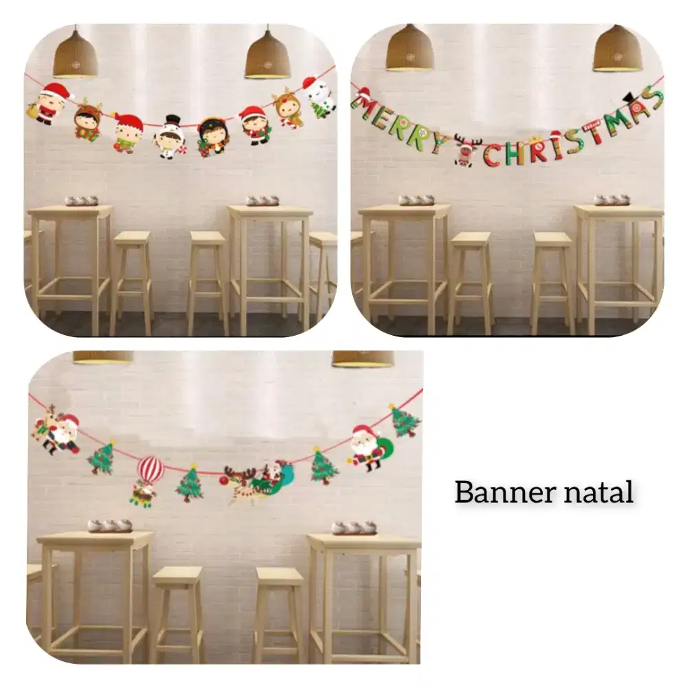 Perlengkapan ulang tahun dan natal.