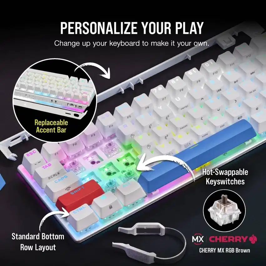 Corsair K70 PRO MINI WIRELESS RGB 60% Mechanical Gaming Keyboard