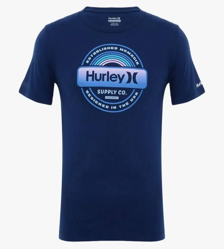 Hurley Kids Label Boys Tee - Navy Size L
