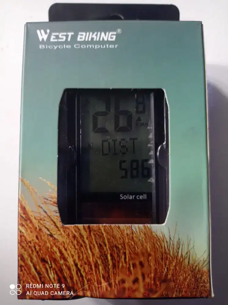 Cyclocomp wireless solar panel West biking