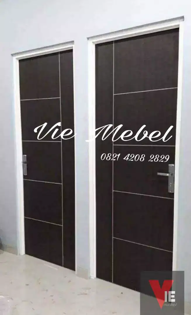PINTU TRIPLEK, HDF, KAYU MAHONI, JATI, LOSTER.KUSEN ALUMINIUM MURAH