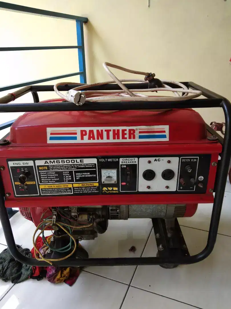 Genset merk PANTER Am6500LE