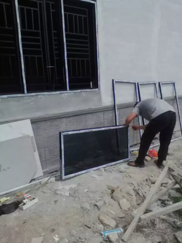 Kitchen set almunium dan railling tangga