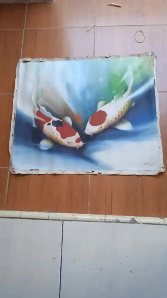 LUKISAN KUNO 50TH LEBIH P 63cm L 53,5